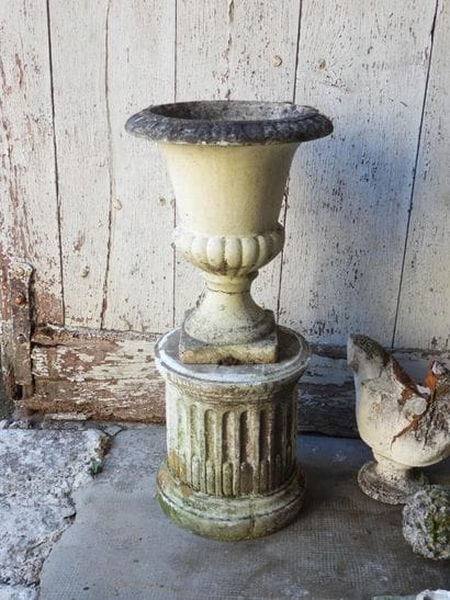 PAIR OF MEDICIS VASES with circular bases....