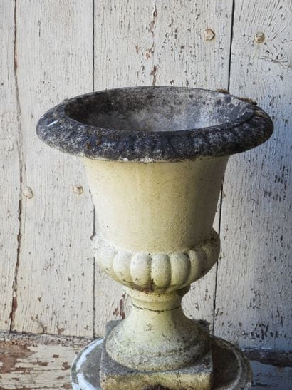 PAIR OF MEDICIS VASES with circular bases....