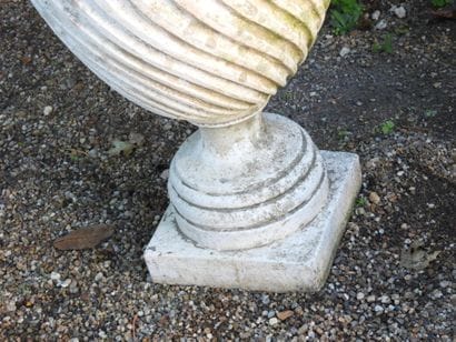 LARGE VASE on a base, made of reconstituted...