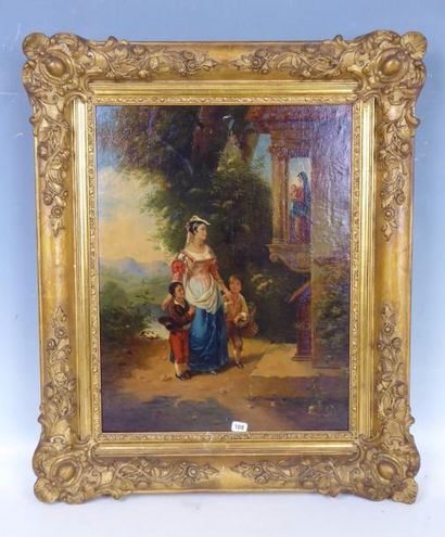 Ecole FRANCAISE du XIXème siècle: Femme et...