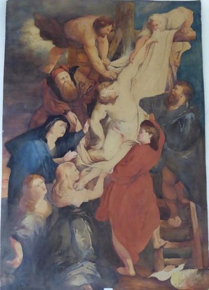 Ecole du XXème siècle d’après RUBENS : Descente...