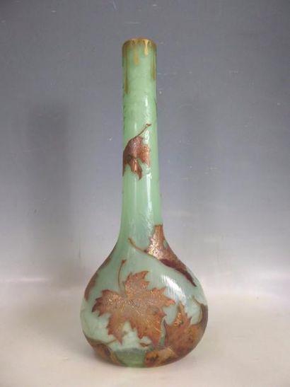 MONTJOIE : Grand vase soliflore en verre...