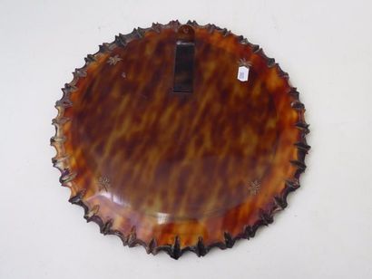 MIROIR SORCIERE en matière plastique saumon...