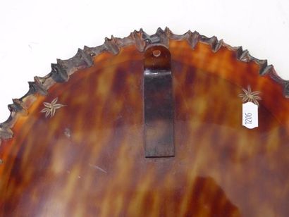 MIROIR SORCIERE en matière plastique saumon...