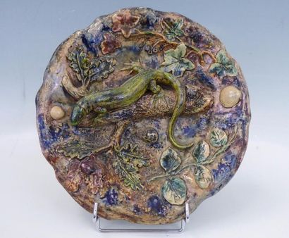 Léon BRARD (1830-1902) : Assiette à bords...