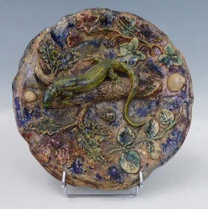 Léon BRARD (1830-1902) : Assiette à bords...
