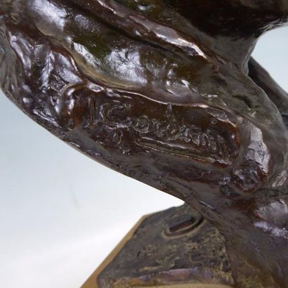 Italo GIORDANI (1882-1956) : Beethoven. Bronze...
