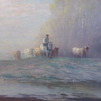 Henri Louis FOREAU (1866-1938) : Berger et...