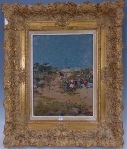 Mariano OBIOLS DELGADO (c.1860-1911) : Réunion...