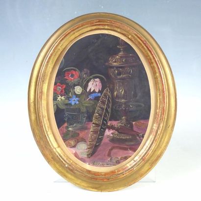 Ecole FLAMANDE XVII-XVIIIème siècle : Nature...