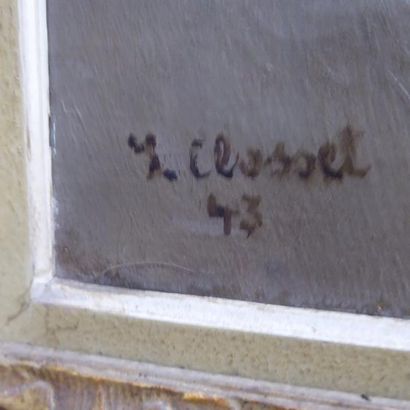 CLOSSET ( XXe): Trois femmes nues à la fontaine....