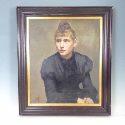 Jean Baptiste LAMBÉ (1867-1952): Ecolière....