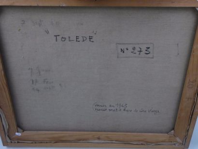 Henri LAMBERT-NAUDIN (XX): Tolède. Huile...