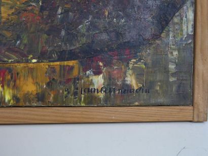 Henri LAMBERT-NAUDIN (XX): Tolède. Huile...