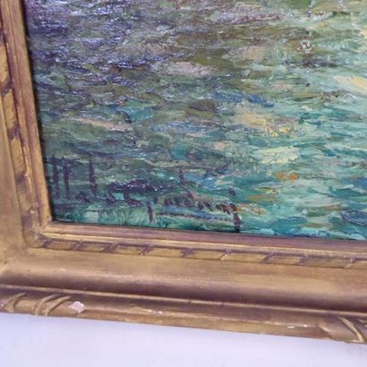 Italo GIORDANI (1882-1956) : Canal Abrizzi...