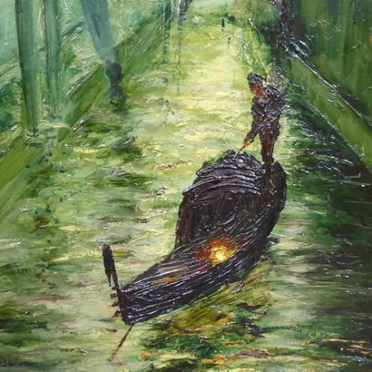Italo GIORDANI (1882-1956) : Le pont des...