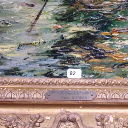 Italo GIORDANI (1882-1956) : Le pont des...