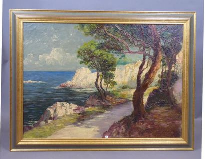 Italo GIORDANI (1882-1956) : Chemin près...