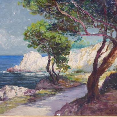 Italo GIORDANI (1882-1956) : Chemin près...
