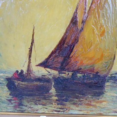 Italo GIORDANI (1882-1956) : Voiliers en...