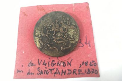 O. Un bouton. Monsieur Vaignon. 1850-187...