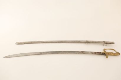 Sabre à tête d'aigle couronnée, l. 100 cm...