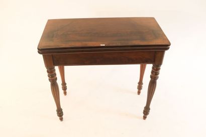 Table à jeux en console d'époque Louis-Philippe,...