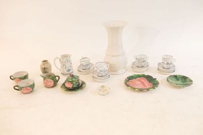 Varia de céramiques européennes (grand vase...