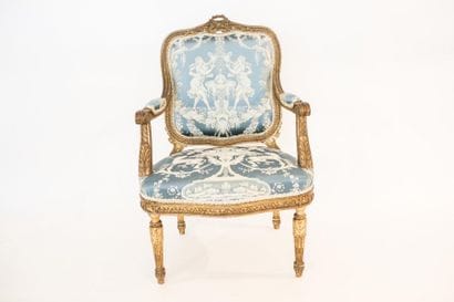 Fauteuil à la reine de style Transition,...