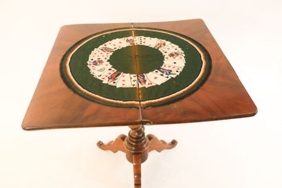 Table à jeux en console d'époque Louis-Philippe,...
