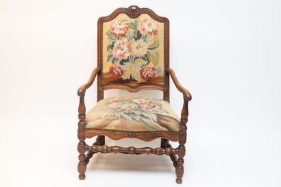 Fauteuil à la reine d'époque Régence, travail...