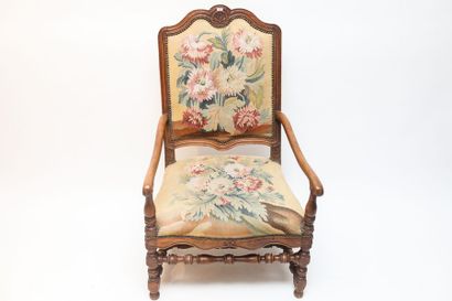 Fauteuil à la reine d'époque Régence, travail...