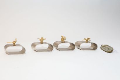 Compte-gibier, XIXe, métal, l. 7 cm ; on...