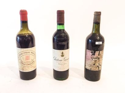 BORDEAUX
Red, three bottles:

- (POMEROL),...