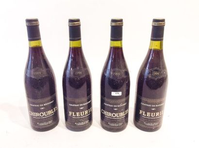 BEAUJOLAIS
Red, four bottles:

- (CHIROUBLES),...