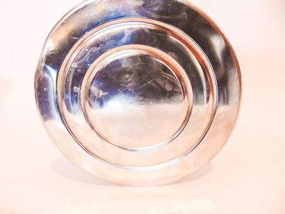 Stove, XXth, silver plated metal, mark on...