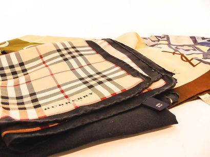 Five squares (including BURBERRY and DEL...