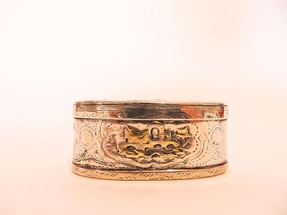 France
Oval snuffbox with landscape decoration,...