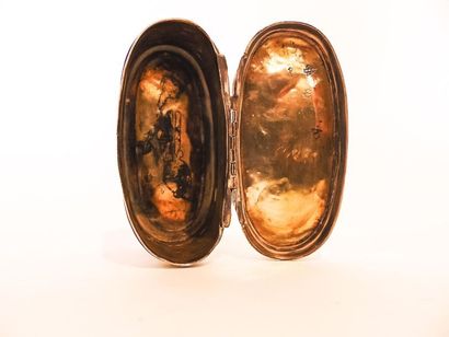 France
Oval snuffbox with landscape decoration,...
