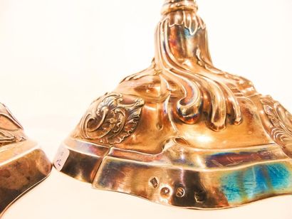 BRUXELLES
Pair of Louis XV period torches,...