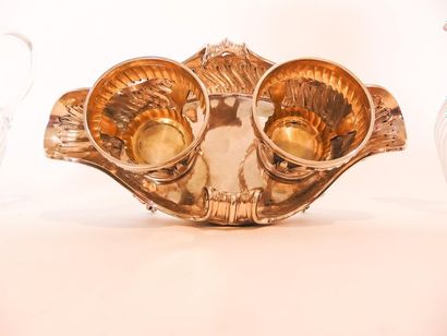 Quadripod oil cruet in the Louis XV style,...