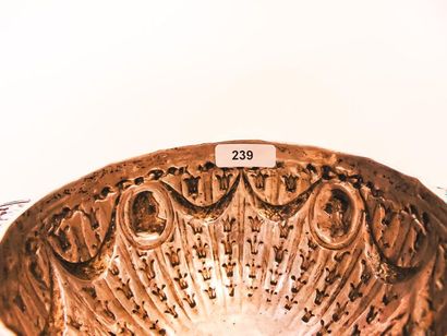 Lugged bowl decorated with medallions and...