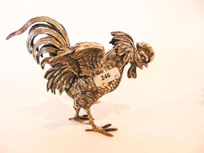 HOLLANDE
Pair of small roosters with removable...