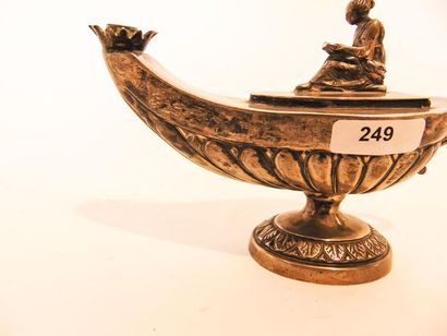 Oil lamp in the taste of the antique decorated...