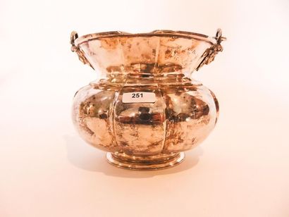 ITALIE
Holy water bucket, side masks, 18th...