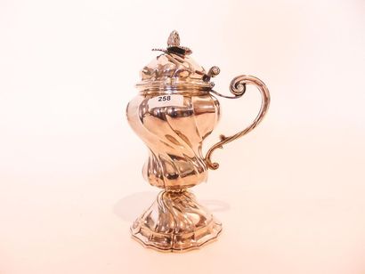 Louis XV style mustard maker in baluster...