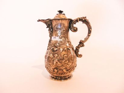 Louis XV style coffee pot in baluster on...