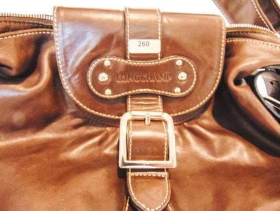 LONGCHAMP
Soft brown leather handbag, marked,...