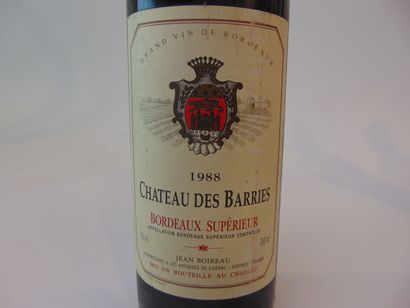 BORDEAUX
Rouge, neuf bouteilles : 

- (-SUPÉRIEUR),...