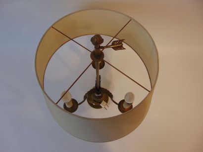 A neoclassical three-armed table lamp, 20th...